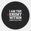 Recherche de ennemi autocollants Politique