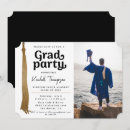 Recherche de black white gold invitations Moderne