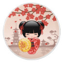 Recherche de fleur rouge boutons et poignées de porte Sakura