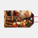 Recherche de cute reindeer étiquettes cadeau Hiver