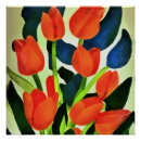 Recherche de tulipe rouge posters Bleu