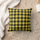 Recherche de motif noir et jaune coussins Rustique