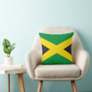 Recherche de drapeau de la jamaïque coussins Vert