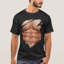 Recherche de six pack tshirts Poitrine
