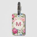 Recherche de coeur floral bagages étiquettes Rose
