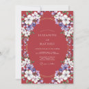 Recherche de écarlate invitations Floral