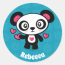 Recherche de panda rose autocollants Adorable