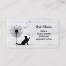 Recherche de pissenlits cartes visite Customer