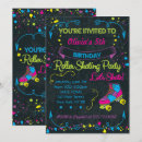 Recherche de partie au néon invitations Patinage