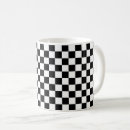 Recherche de damier noir tasses Rétro