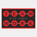 Recherche de baseball rectangles autocollants Basket