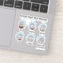 Recherche de mood autocollants Rick et morty
