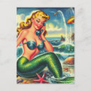 Recherche de sirènes cartes postales Sirène vintage