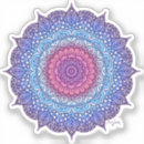 Recherche de mandala rose autocollants Bleu
