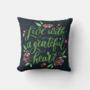 Recherche de gratitude coussins Oreiller de gratitude