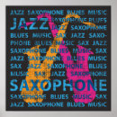 Recherche de saxophone bleu posters Bleus