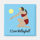 Recherche de volleyball de plage magnets Fille