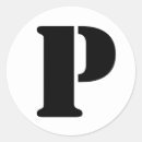 Recherche de lettres p autocollants Alphabet