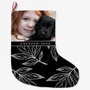 Recherche de papa chaussette de noël Noir et blanc