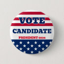 Recherche de campagne présidentielle badges Vote