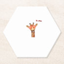 Recherche de emoji drôle dessous de verres Girafe