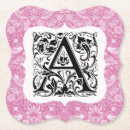 Recherche de alphabet dessous de verres Rose