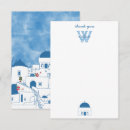 Recherche de paysage grec vœux cartes Santorini