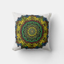 Recherche de mandala complexe coussins Couleurs vives