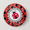 Recherche de rouge de coccinelle badges Baby shower