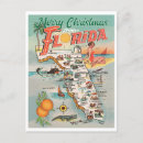 Recherche de noël de la floride cartes postales Vintage
