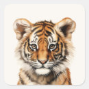 Recherche de portrait de tigre autocollants Portraits d'animaux