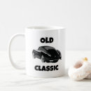 Recherche de voiture vintage tasses Illustration