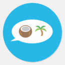 Recherche de cocotier autocollants Noix de coco
