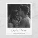 Recherche de couple photo invitations Noir et blanc
