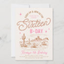Recherche de cowgirl 16ans anniversaire invitations Sweet sixteen
