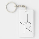 Recherche de wedding rectangulaires porteclés Noir et blanc