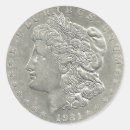 Recherche de pièce de monnaie autocollants Dollar