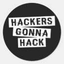 Recherche de hackers autocollants Geek