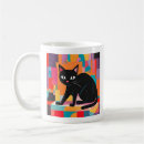 Recherche de chat coloré tasses Illustration de chat