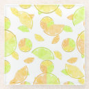 Recherche de tranche citron de dessous de verres Jaune