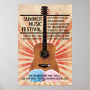 Recherche de guitare classique posters Rétro