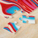 Recherche de blanc et bleu rouges puzzles Toute personne