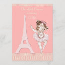 Recherche de ballerine vintage invitations Bébé fille