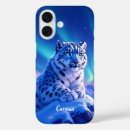 Recherche de léopard des neiges iphone coques Gros chat