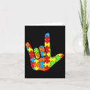Recherche de langue signes vœux cartes Autisme