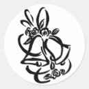 Recherche de cloches mariage autocollants Noir