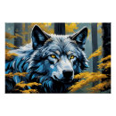 Recherche de loup bleu posters Sauvage