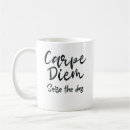 Recherche de citation latine tasses Carpe diem