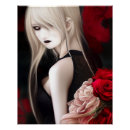 Recherche de roses rouge foncé posters Gothique
