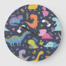 Recherche de motif dinosaure horloges Mignon